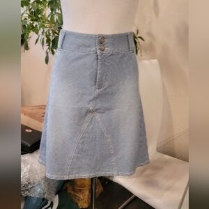 NYDJ NWOT Denim Blue A-Line Knee-Length Skirt Size 6
